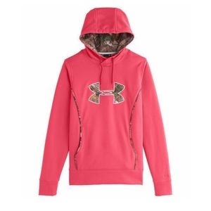 NWOT Women’s Under Armour Pink Camo Storm Hoodie, Size XS
